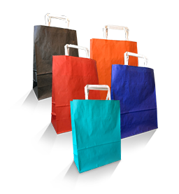 Coloured Paper Carry Bags